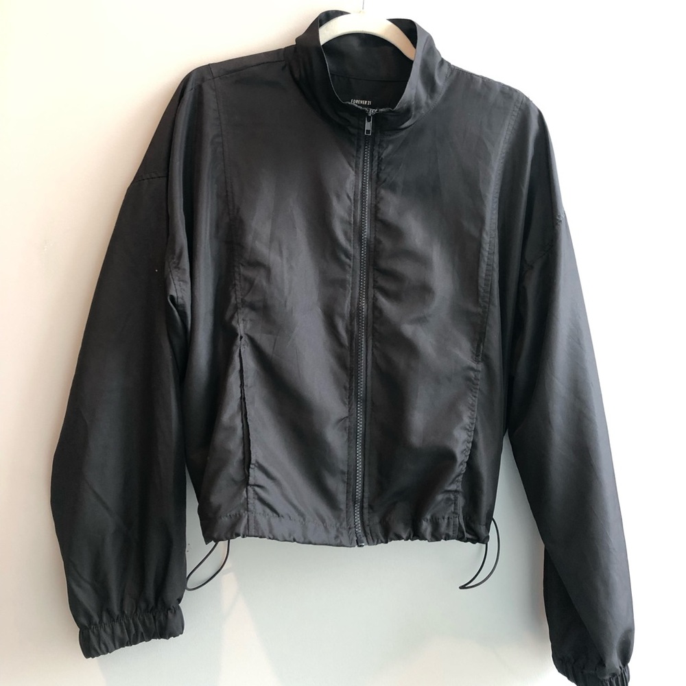 Black Windbreaker Jacket